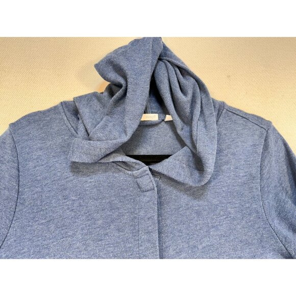 Pure Jill Womens Button-Up Knit Cardigan Jacket Medium Blue Pockets - Picture 7 of 10